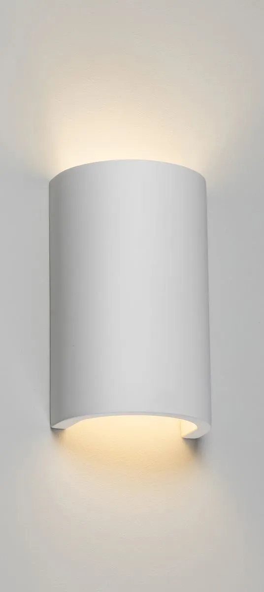 Netlighting G9 Curved Up & Down Plaster Wall Light 230V IP20 40W in White