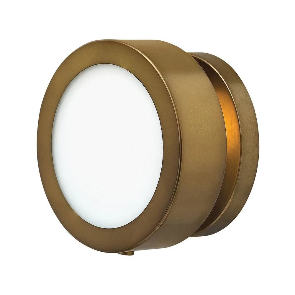 Netlighting Mercer Small Wall Light Heritage Brass in Gold