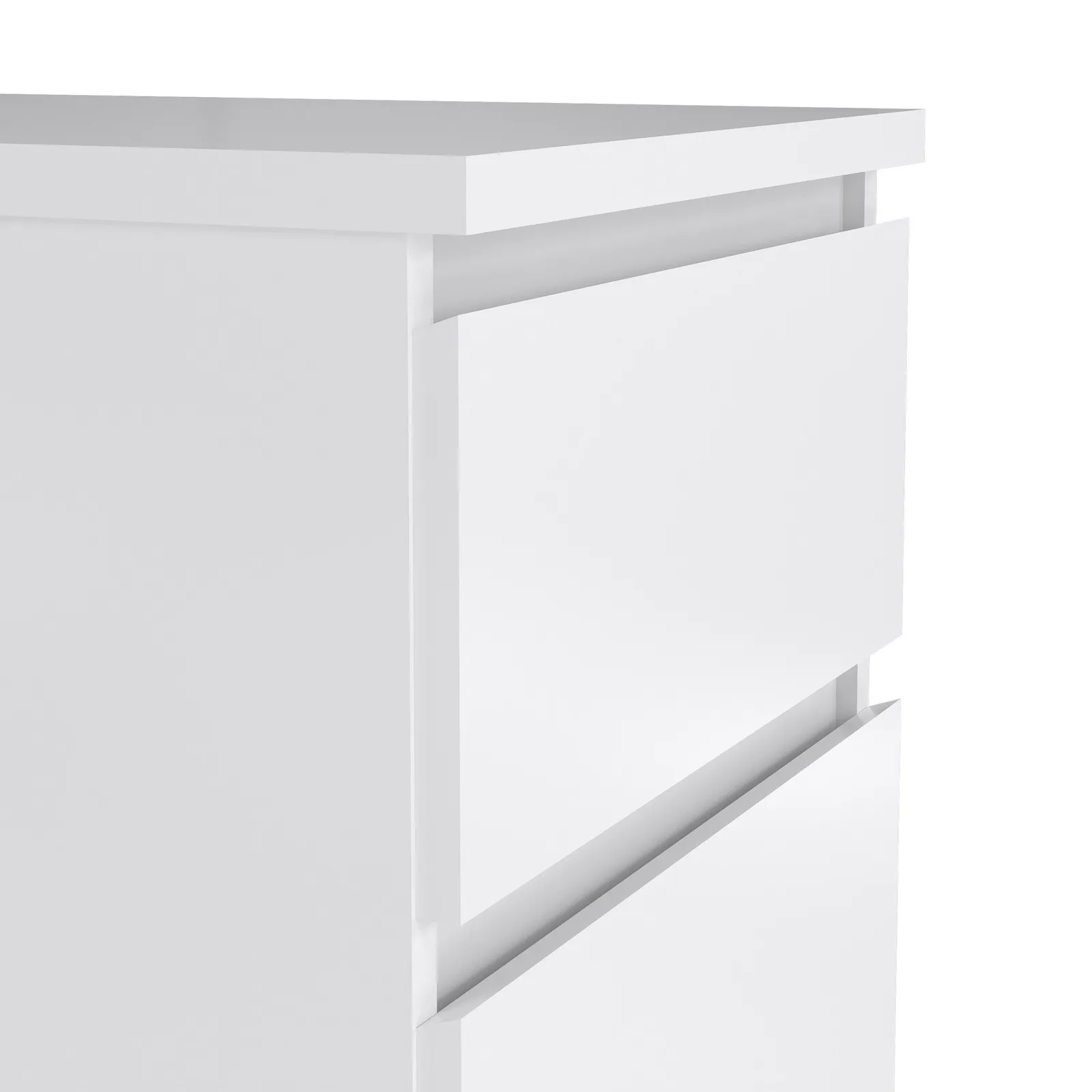 Furniture To Go Naia Narrow Chest of 5 Drawers in White 6