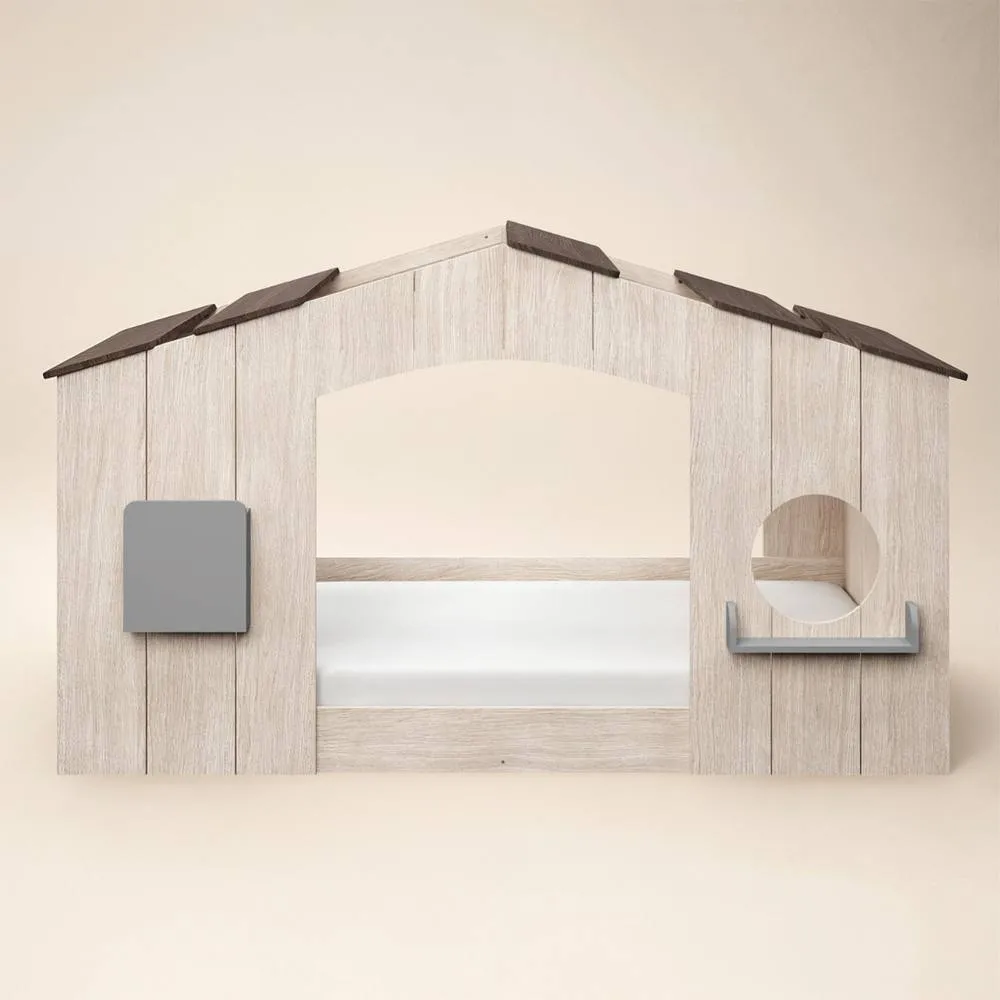 Flair Frankie Wooden House Bed in Brown 3
