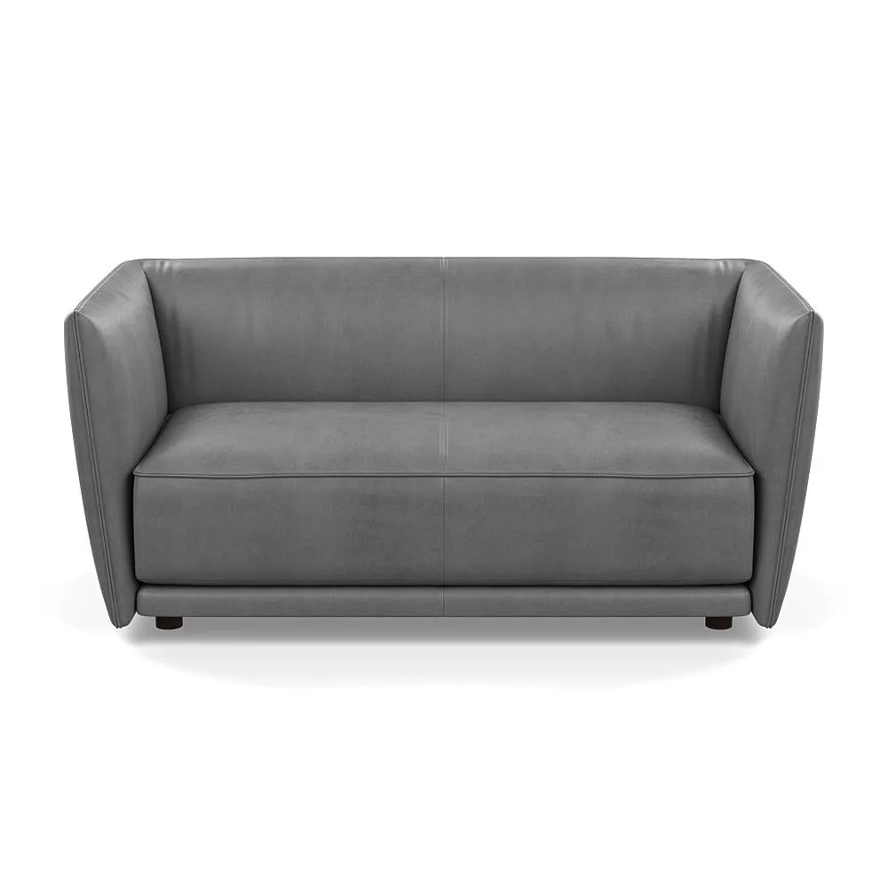 Heal's Valley 2 Seater Sofa Daino Steel Walnut Stain Feet 1