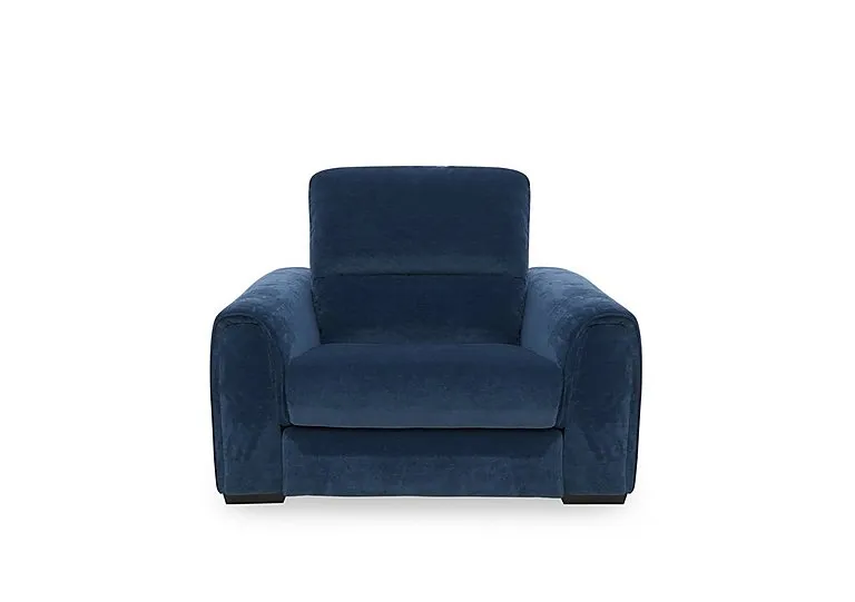 Flex Fabric Armchair - R330 Steel Blue - Sofas and Armchairs