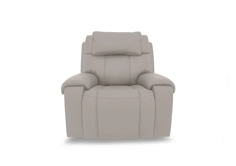 Hollywood Leather Chair - Silver Grey