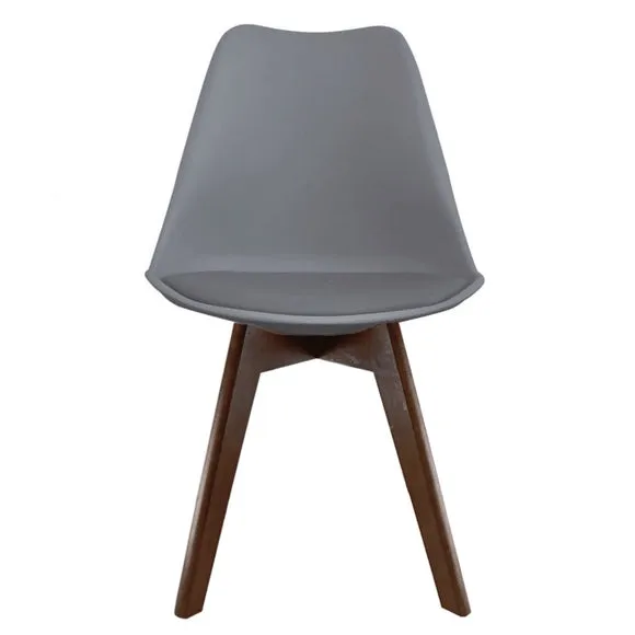 Fusion Living Soho Plastic Dining Chair with Squared Legs 3