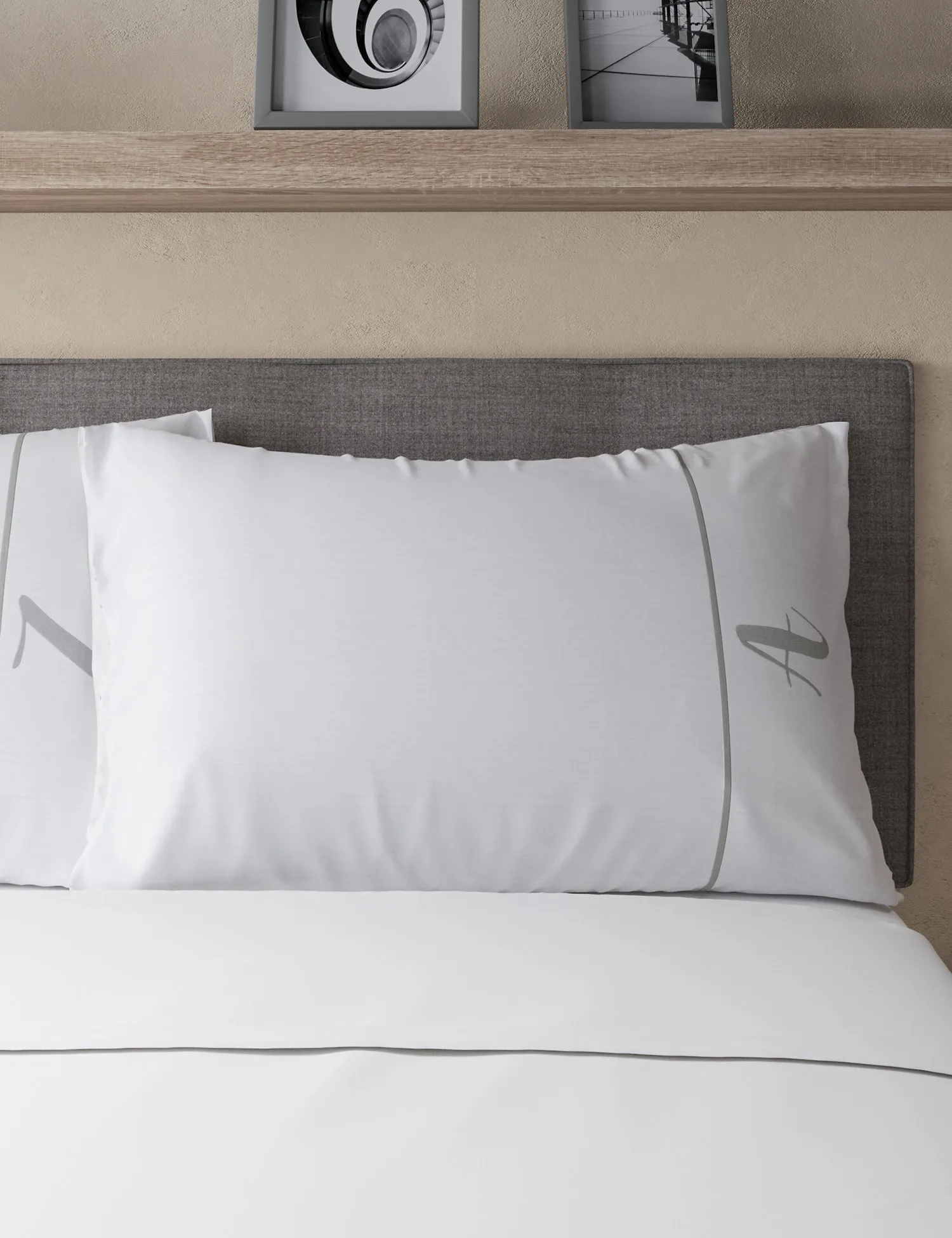 M&S Easy Care Alphabet Embroidered Pillowcase
