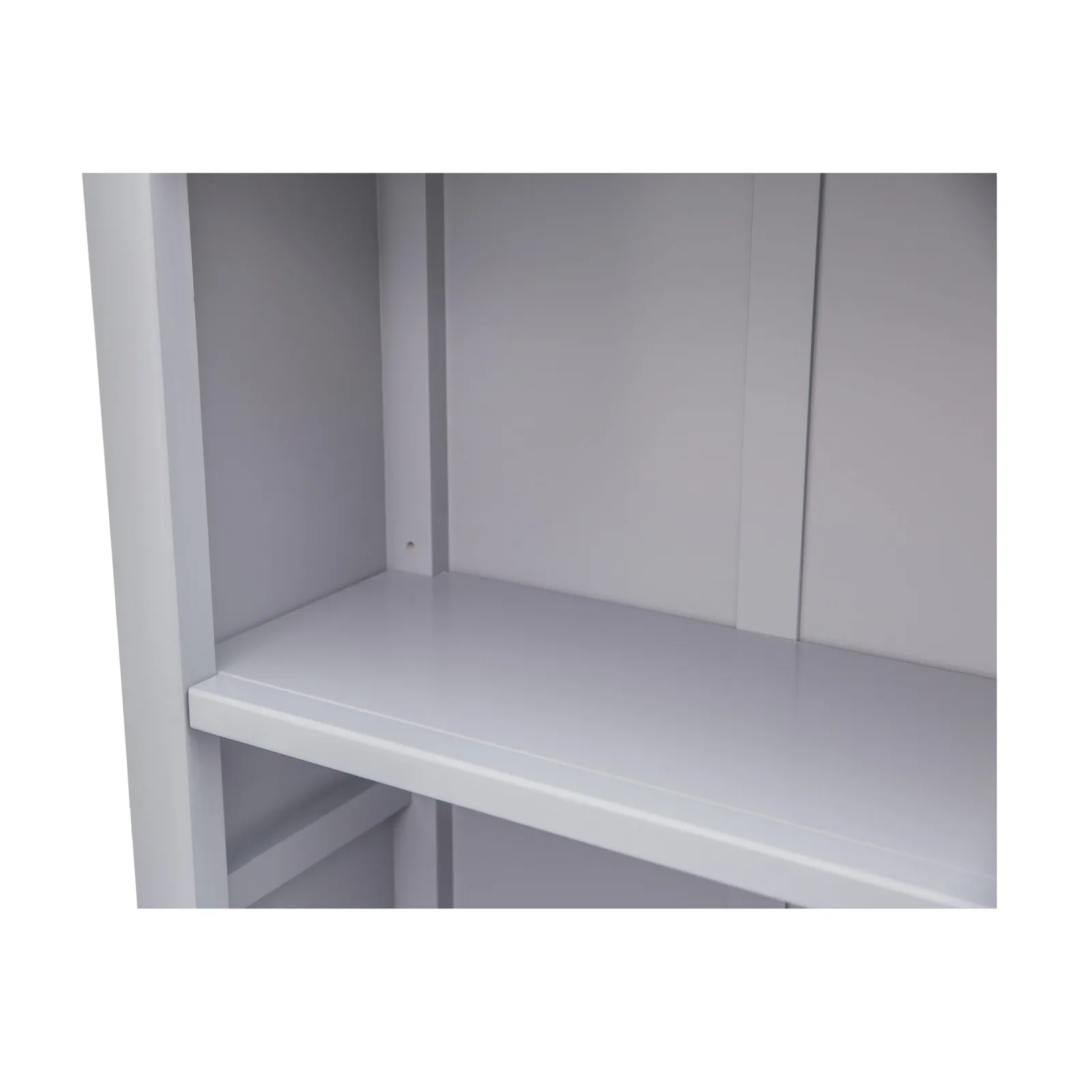 Cabinet Bits Bookcase with plinth 90x90x30cm in Grey 5