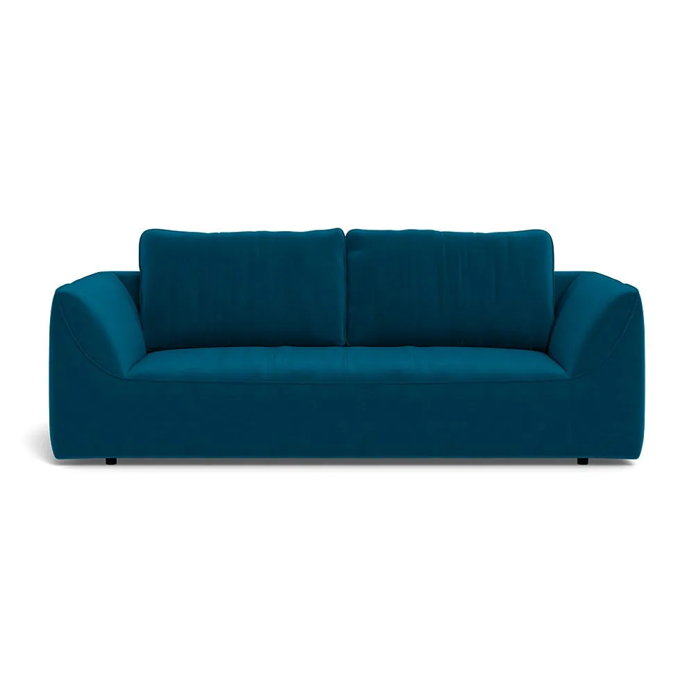 Heal's Morven 3 Seater Sofa Velvet Teal 1