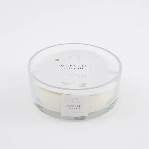 Simplicity Collection Lime and Basil Multiwick Candle 3