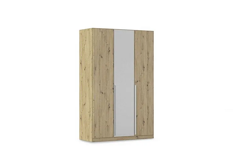 Freja 136cm 3 Door Hinged Two Toned Wardrobe - Two Tone