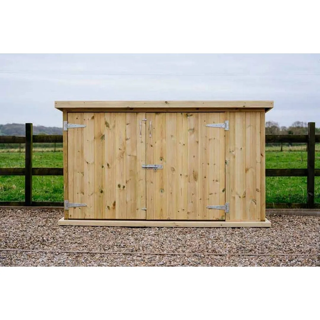 Buttercup Farm Chipping Bike Store Small - Timber - L96 x W227 x H127 cm in Brown 2