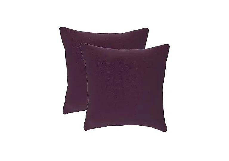 Pair of Small Scatter Cushions - Frosted Grape