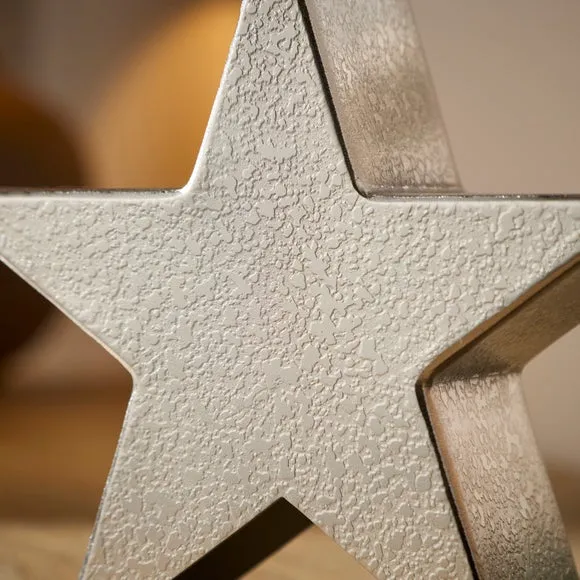 Silver Star Ornament 2