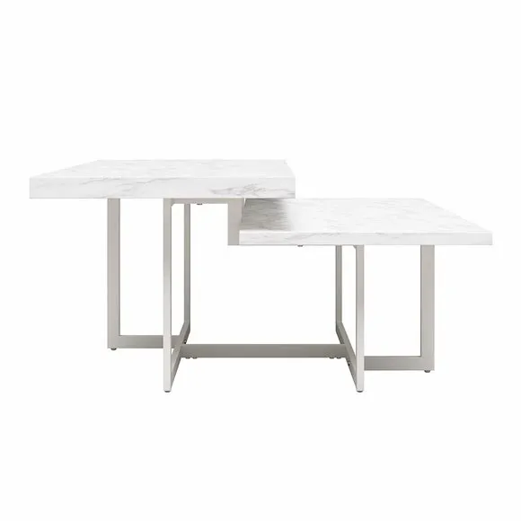 Brielle Coffee Table, Faux Marble 3