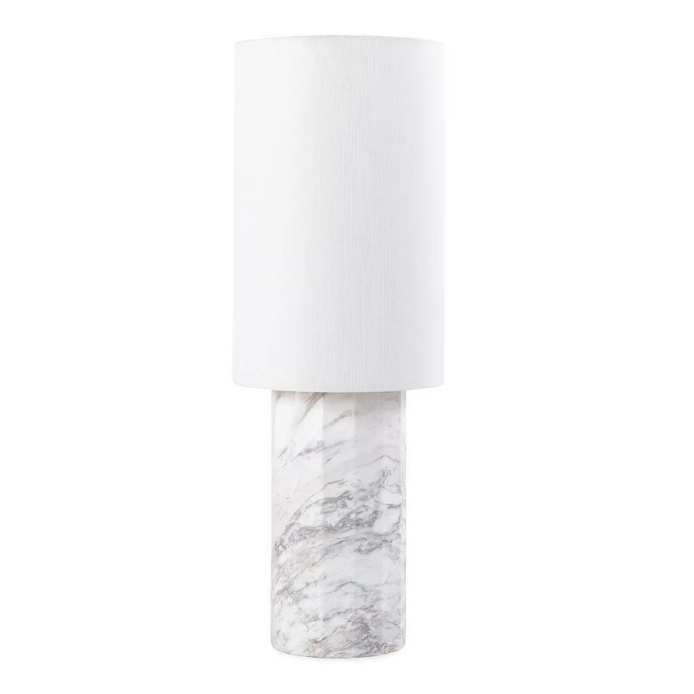 Heal's Colonna Marble Table Lamp White Standard 2