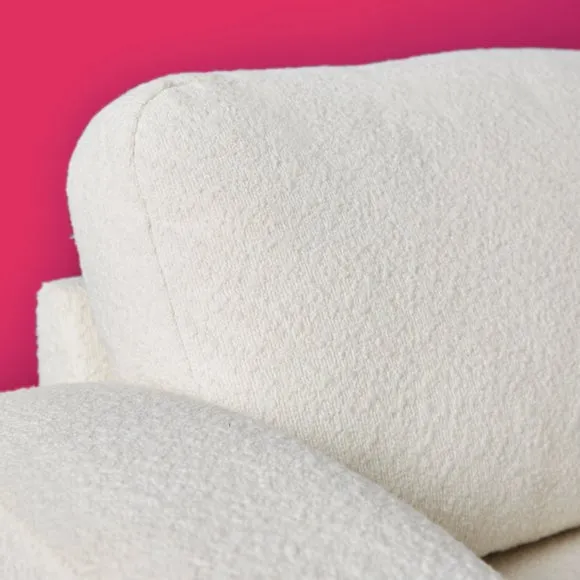 Yinka IIori Half Moon Boucle Snuggle Chair 3