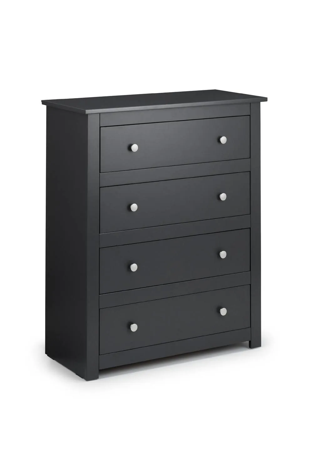 Julian Bowen Radley 4 Drawer Chest in Dark Grey 3
