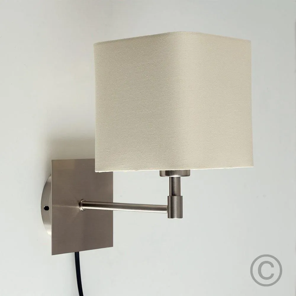 ValueLights Sheldon Brushed Chrome Indoor Wall Light in Metallic Silver 2