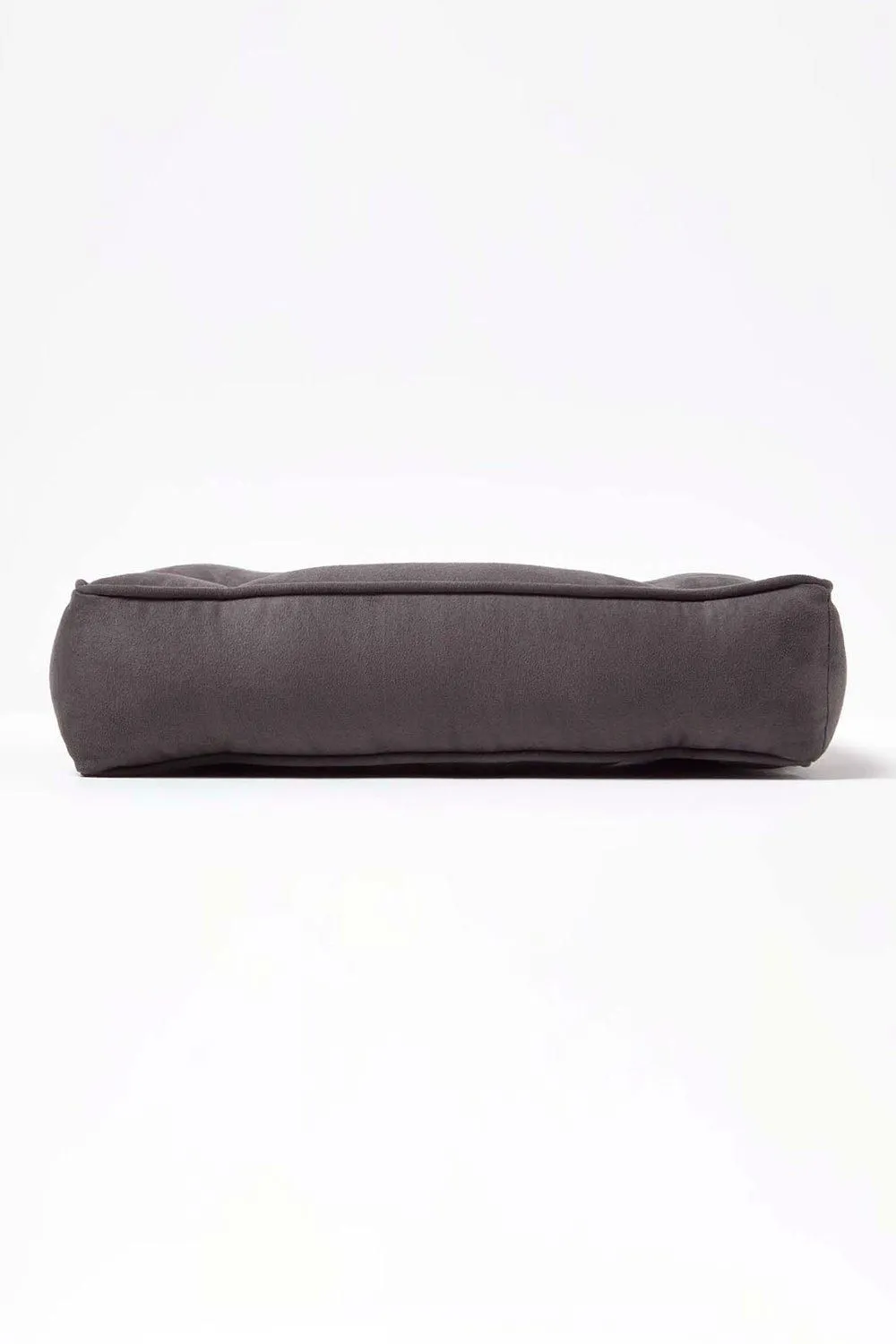 Homescapes Faux Suede Coccyx Cushion with Ties in Grey 5