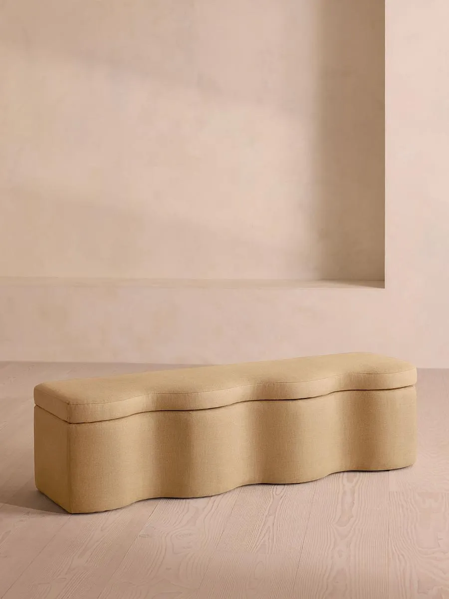 Eli Storage Bench, Linen, Wheat