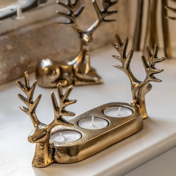 Cedar & Sage Might Stag Tealight Holder