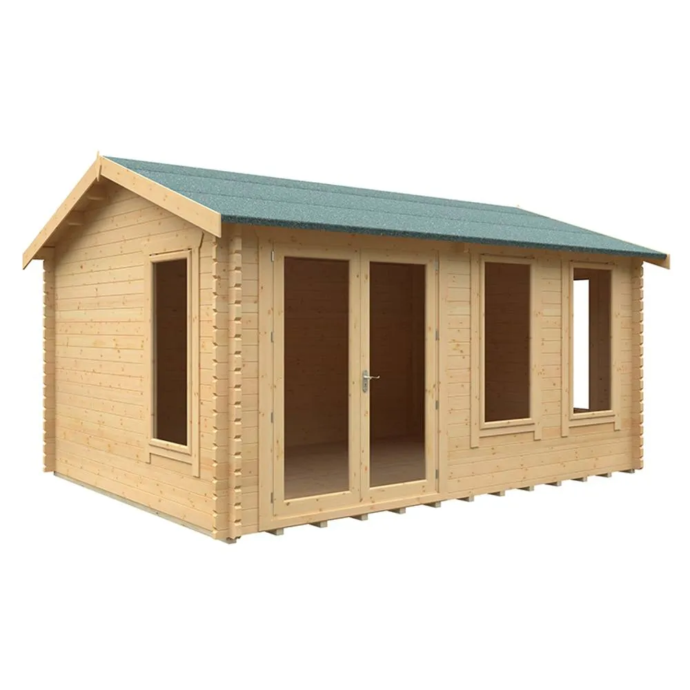 Buttercup Farm 16x12 The Sherborne 44mm Cabin - L475 x W355 x H282.9 cm in Natural 2