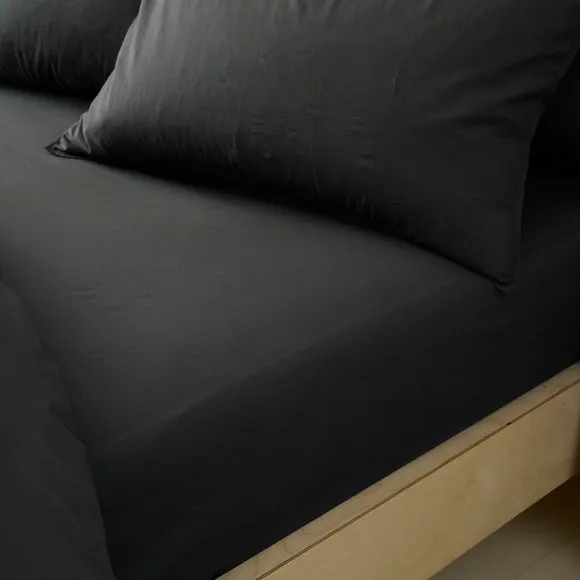 Soft Washed Cotton Fitted Sheet 1