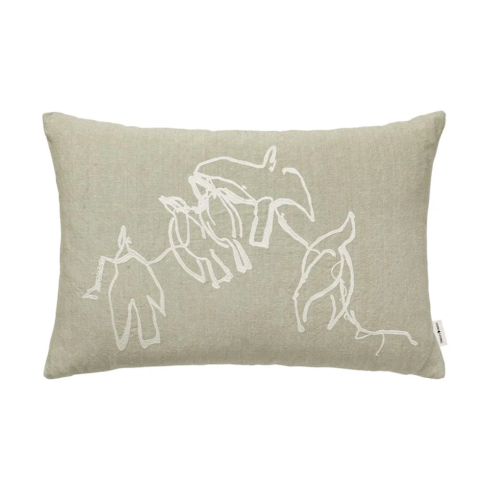 ferm LIVING Vuelo Cushion Elm Green 2