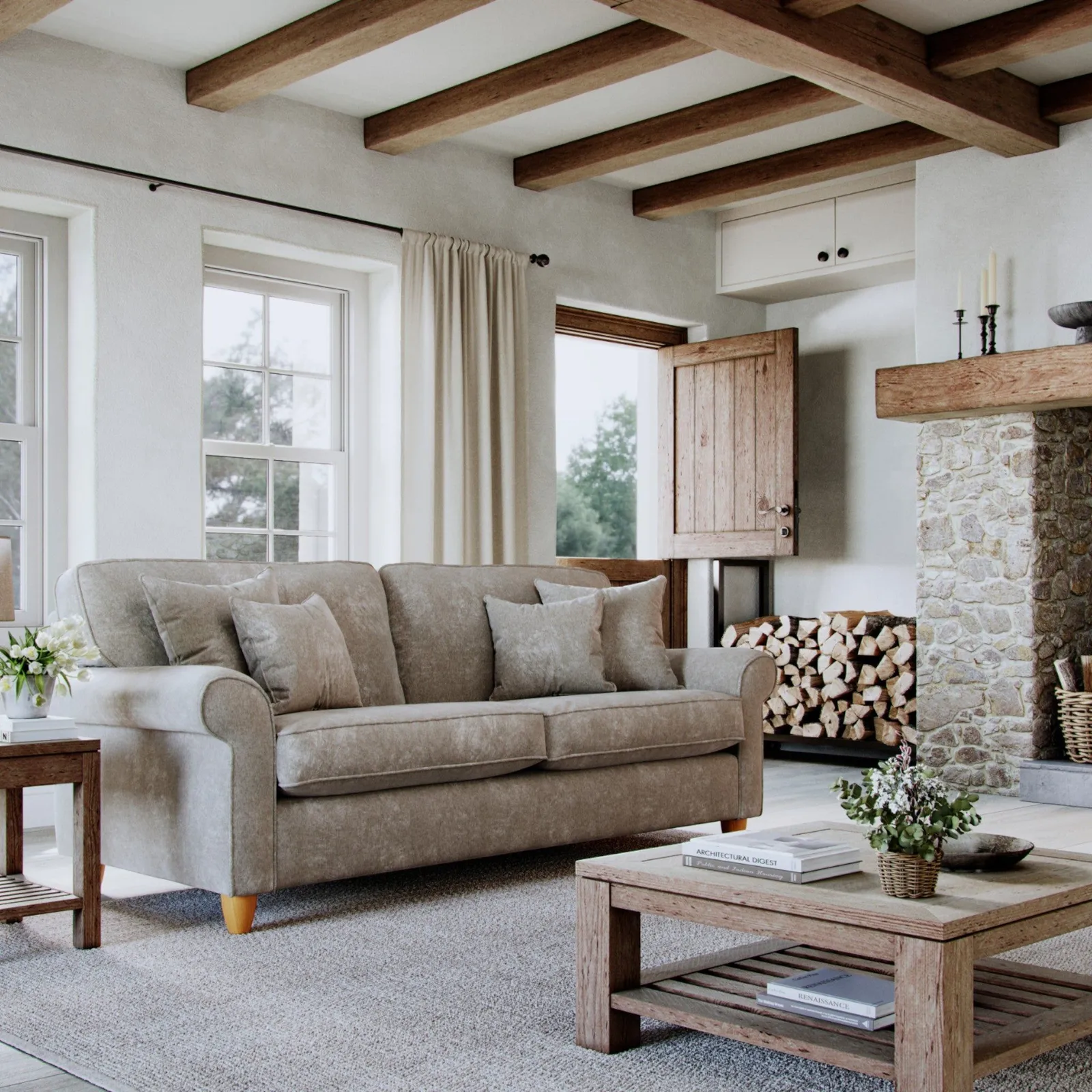 The Great Sofa Company Flora Large Sofa Glory Beige