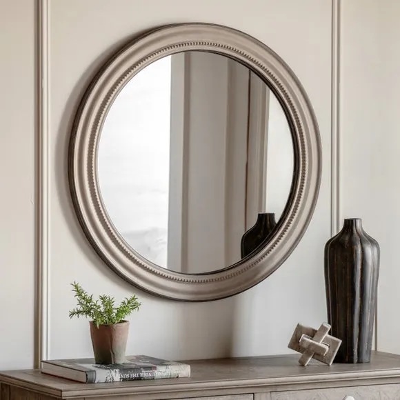 Cedar and Sage Harbour Round Wall Mirror