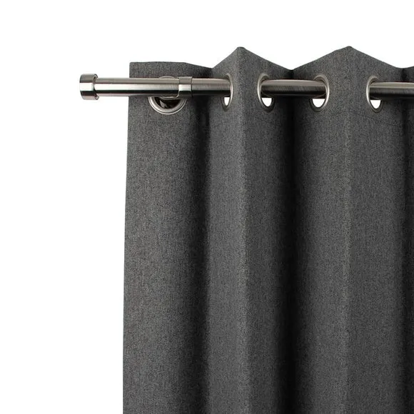Trinity Room Darkening Extendable Metal Eyelet Curtain Pole 5