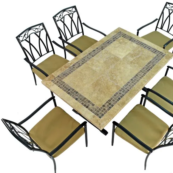 Charleston 6 Seater Dining Set with Ascot Chairs 3