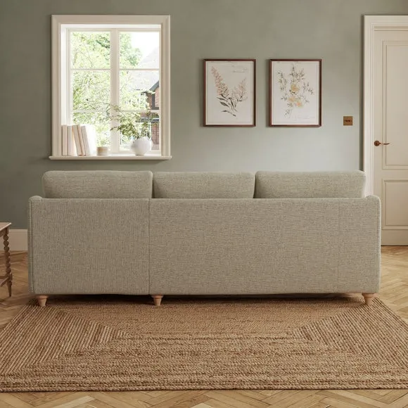 Hattie Basket Weave Corner Chaise Sofa 2