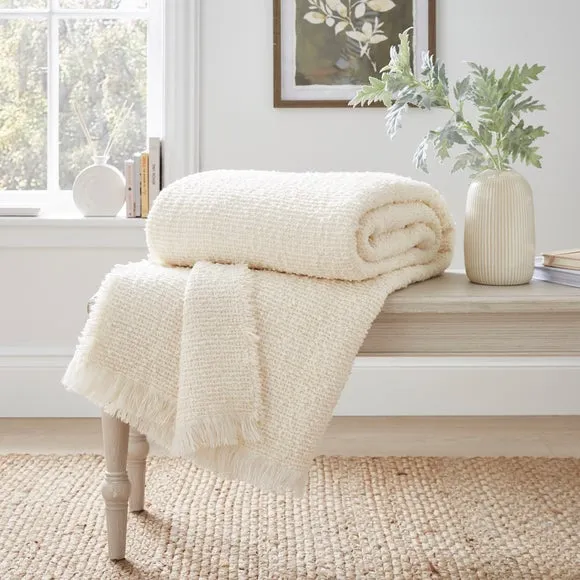 Kibworth Boucle Throw Blanket 235cm x 235cm