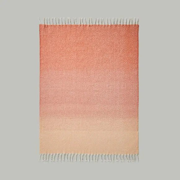 Ombre Mohair Throw Blanket 130x180cm 6