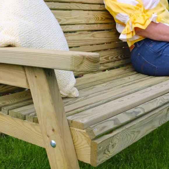 Freya 3 Seater Wooden Garden Bench 5