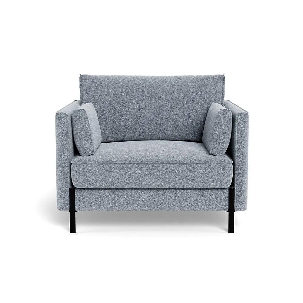 Heal's Tortona Armchair Boucle Steel Black Feet 1