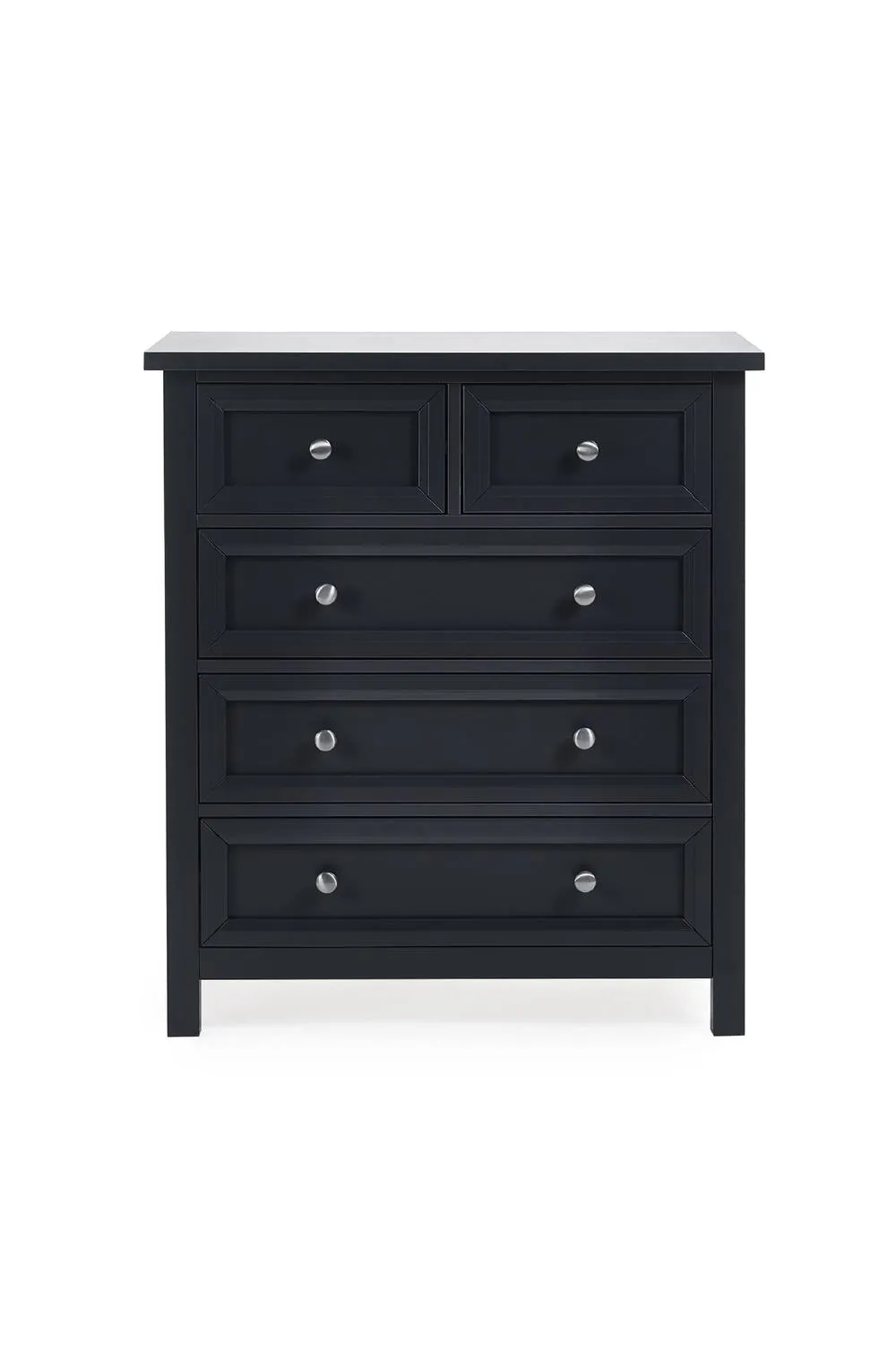 Julian Bowen Maine 5 Drawer Chest (3+2) in Dark Grey 6