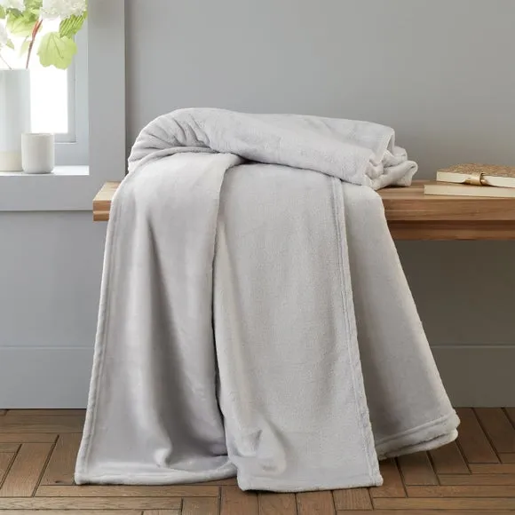 Catherine Lansfield Raschel Velvet Touch Throw Blanket 200cm x 240cm 1