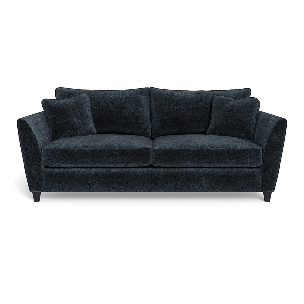 Heal's Torino 4 Seater Sofa Boucle Velvet Space Black Feet 1
