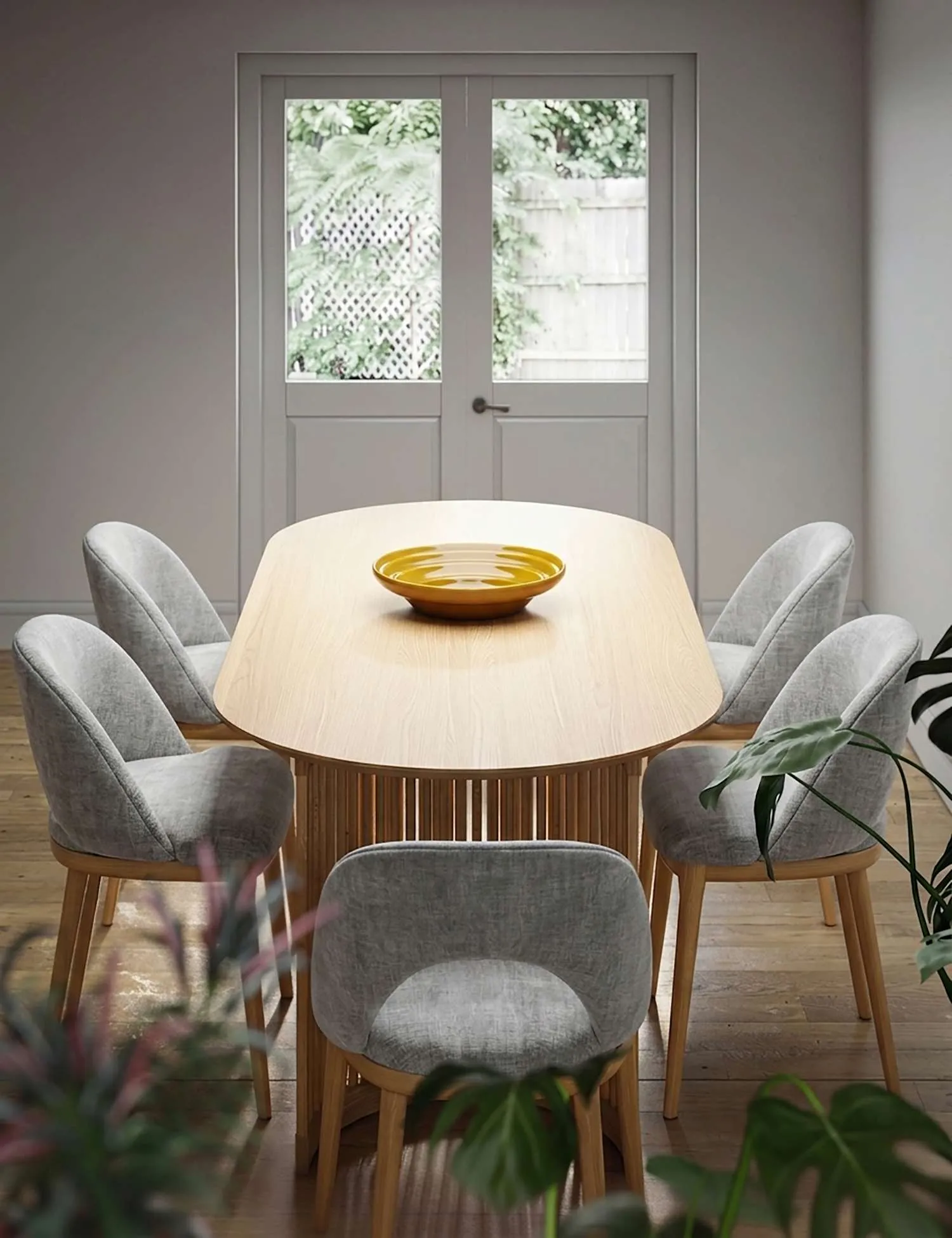 Corndell Set of 2 Kingsbridge Dining Chairs With Light Legs Light Grey