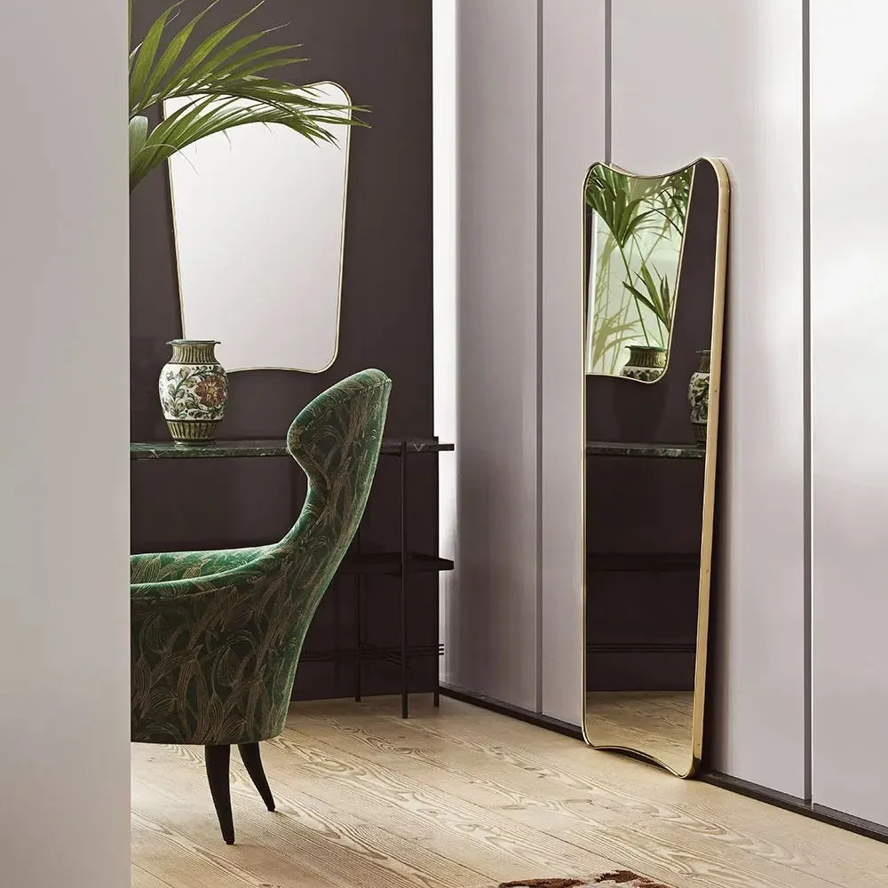 Gubi FA33 Rectangular Wall Mirror Large Black 4
