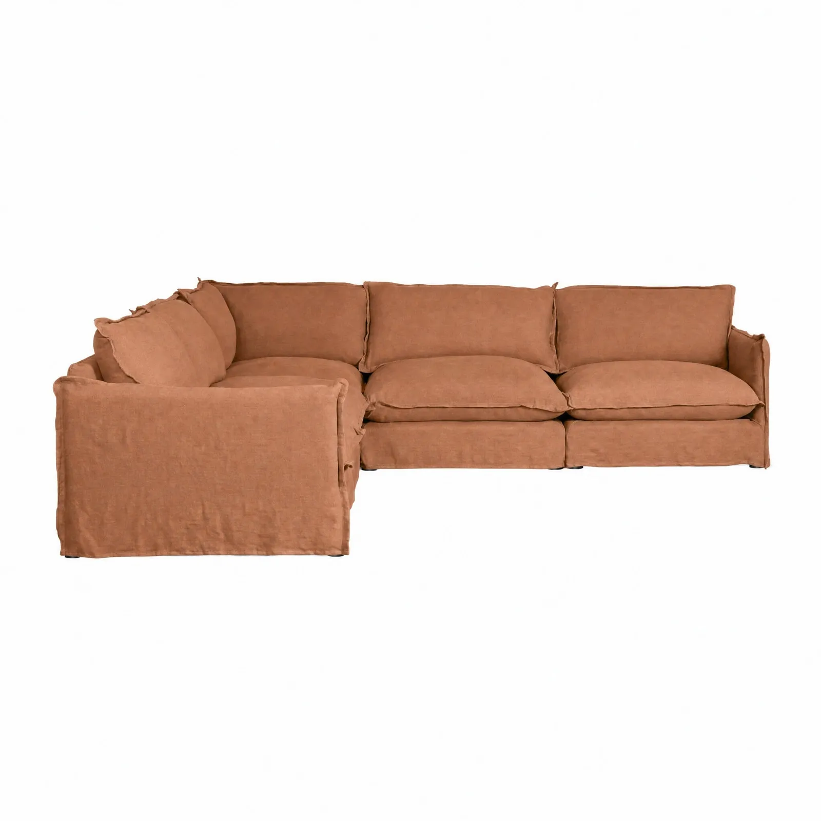 Apperley Corner Sofa, Brown Fabric | Barker & Stonehouse 3