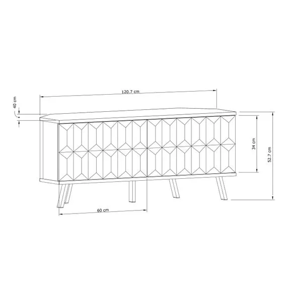 Elevate SMART LED Corner TV Unit for TVs up to 55" 6