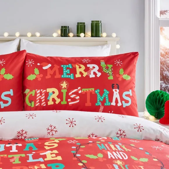 Fusion Santa's Little Helper Duvet Cover & Pillowcase Set 2