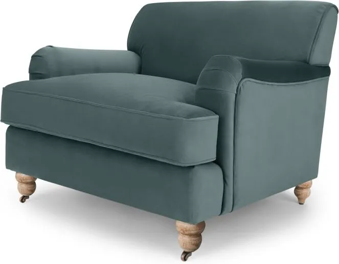 Orson Armchair, Marine Green Velvet