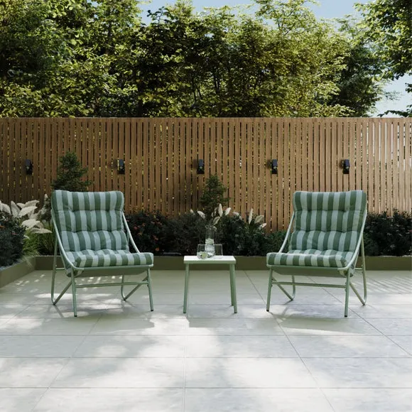Stripe Cushion Bistro Set 2