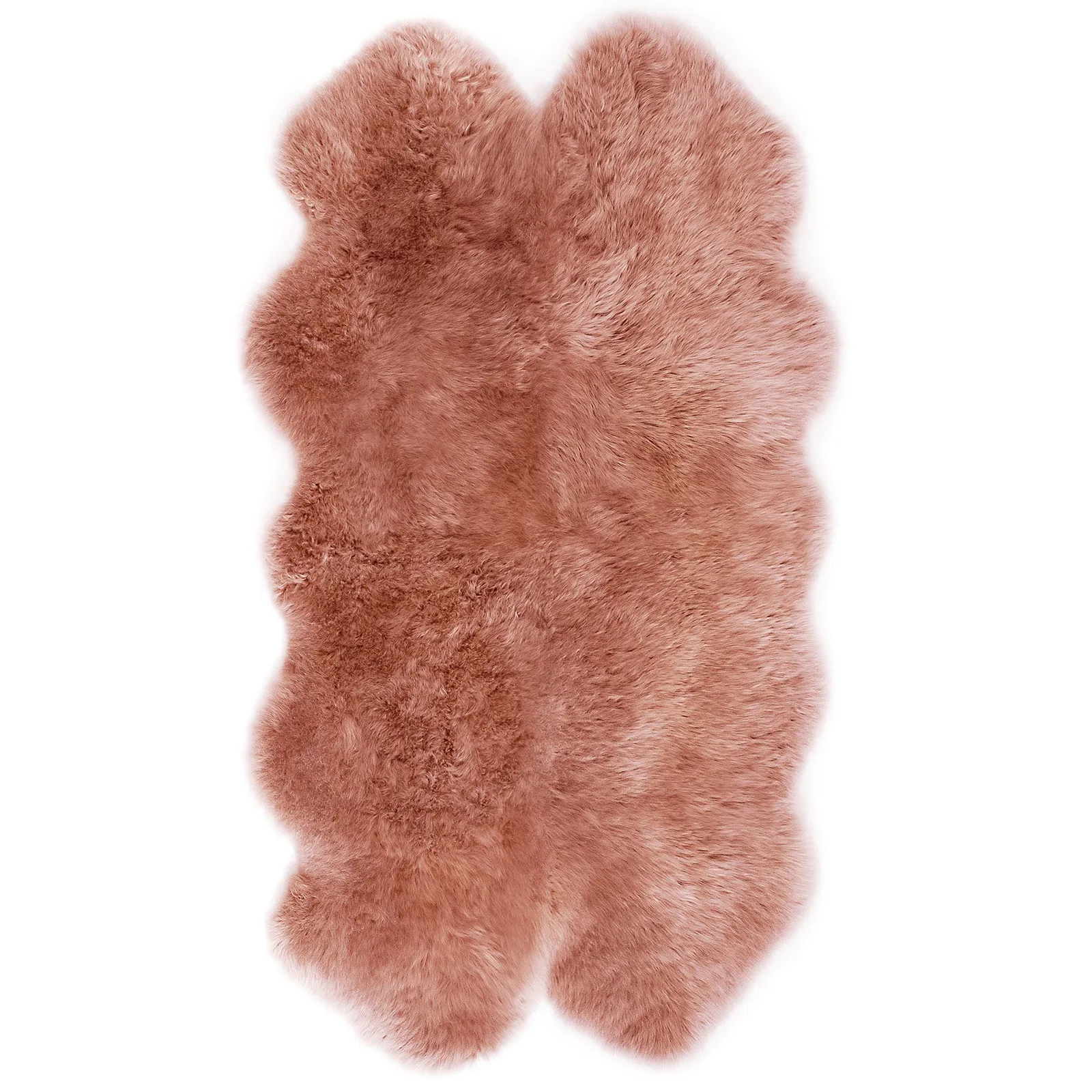 Quad Sheepskin Rug Pink