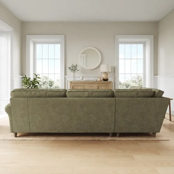 Flori Soft Chenille Corner Sofa 3