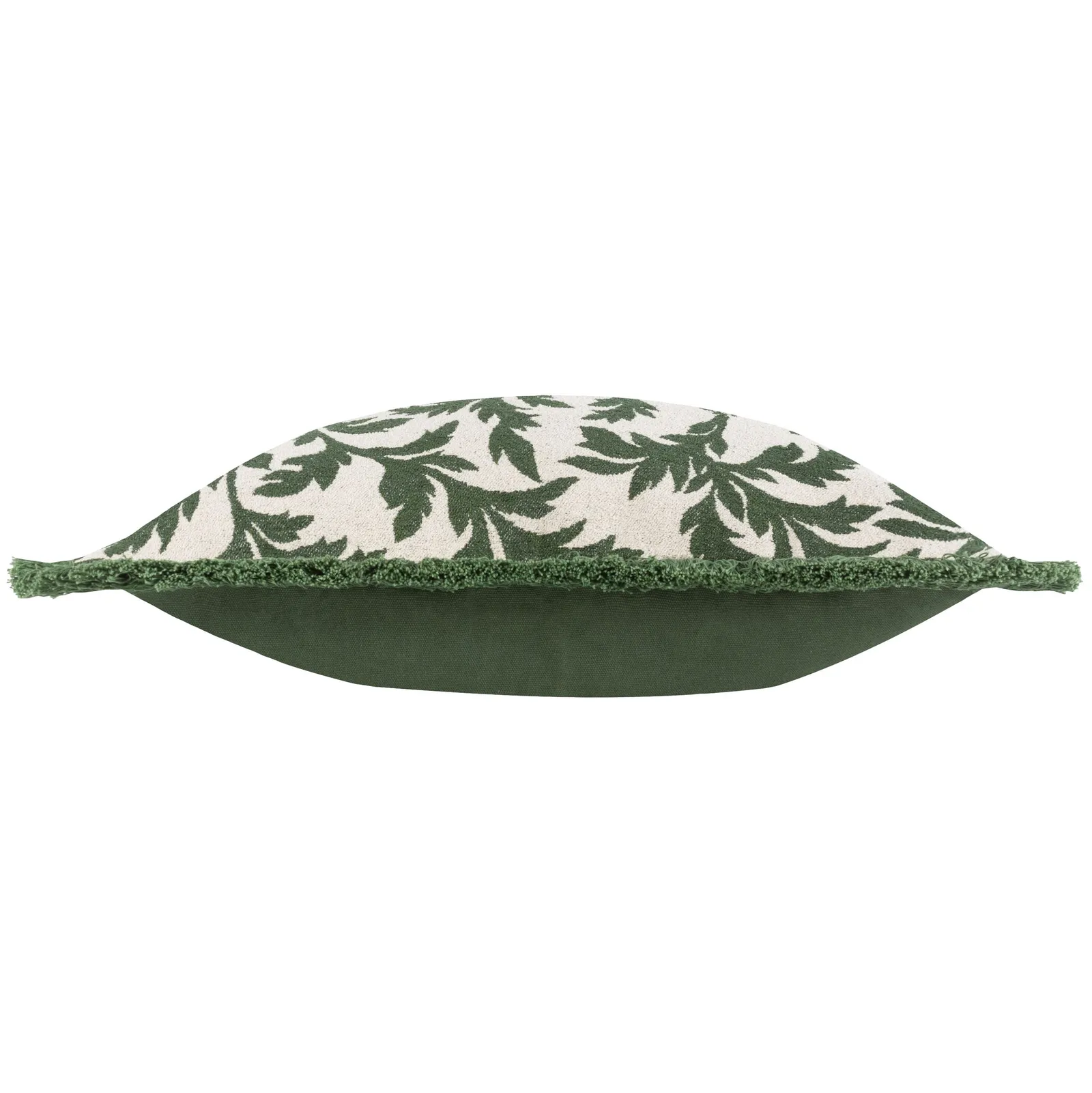 Paoletti Hedera Jacquard Cushion in Green 4