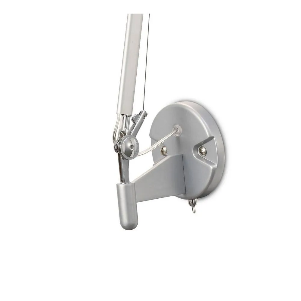 Netlighting Karis Wall Light Silver Chrome E27 Cream Pearl Shade 5